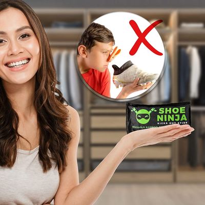 Déodorant pour chaussures au charbon actif de bambou, éliminateur d'odeur naturel et durable